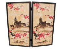 Das Manopoulos Oriental Cherry Blossom Backgammon-Set